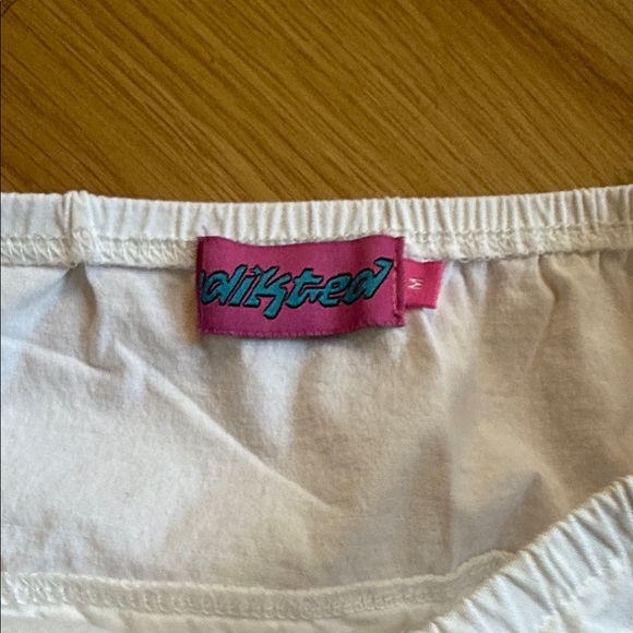 Edikted PacSun White Tube Crop Top Size Medium - Picture 2 of 3